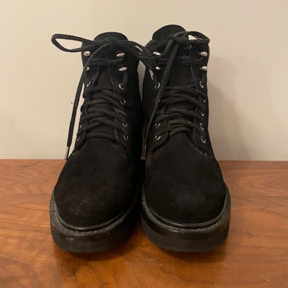 Rag & Bone Suede Combat Boots - Picture 2 of 3